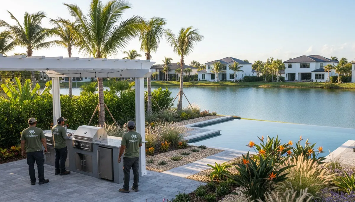 Landscape maintenance service in Boca Raton, FL for residential and commercial properties