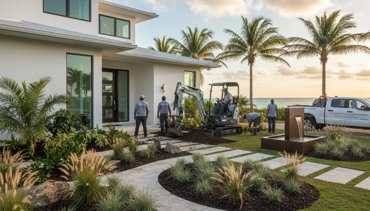 Boca Raton, FL landscaping service for residential lawn maintenance and outdoor property care